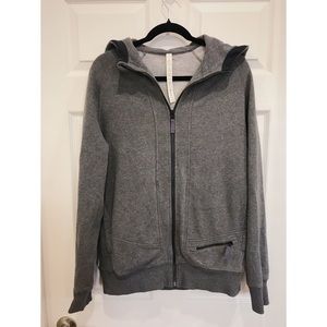 Lululemon ~ Mens Deep Cove Jacket Grey Hoodie Zip